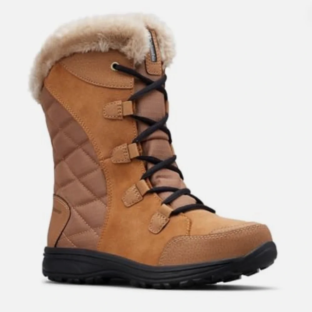 Columbia Women's Ice Maiden II Brown Snow Boots -- 7
